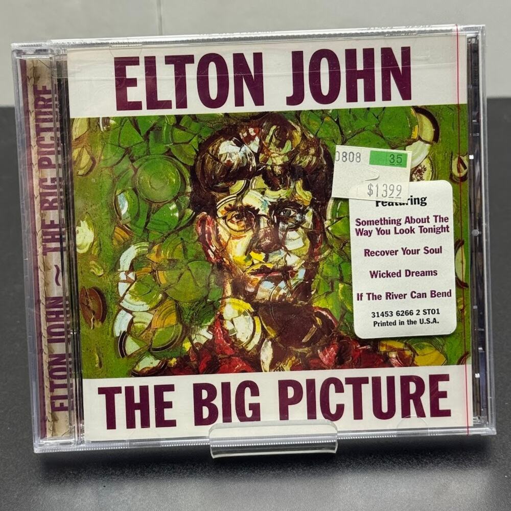 Elton John - The Big Picture (CD, Sept-1997, Rocket Group) With Hype Sticker